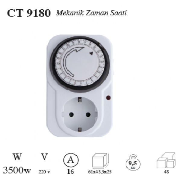 CATA 3500 W MEKANİK ZAMAN SAATİ